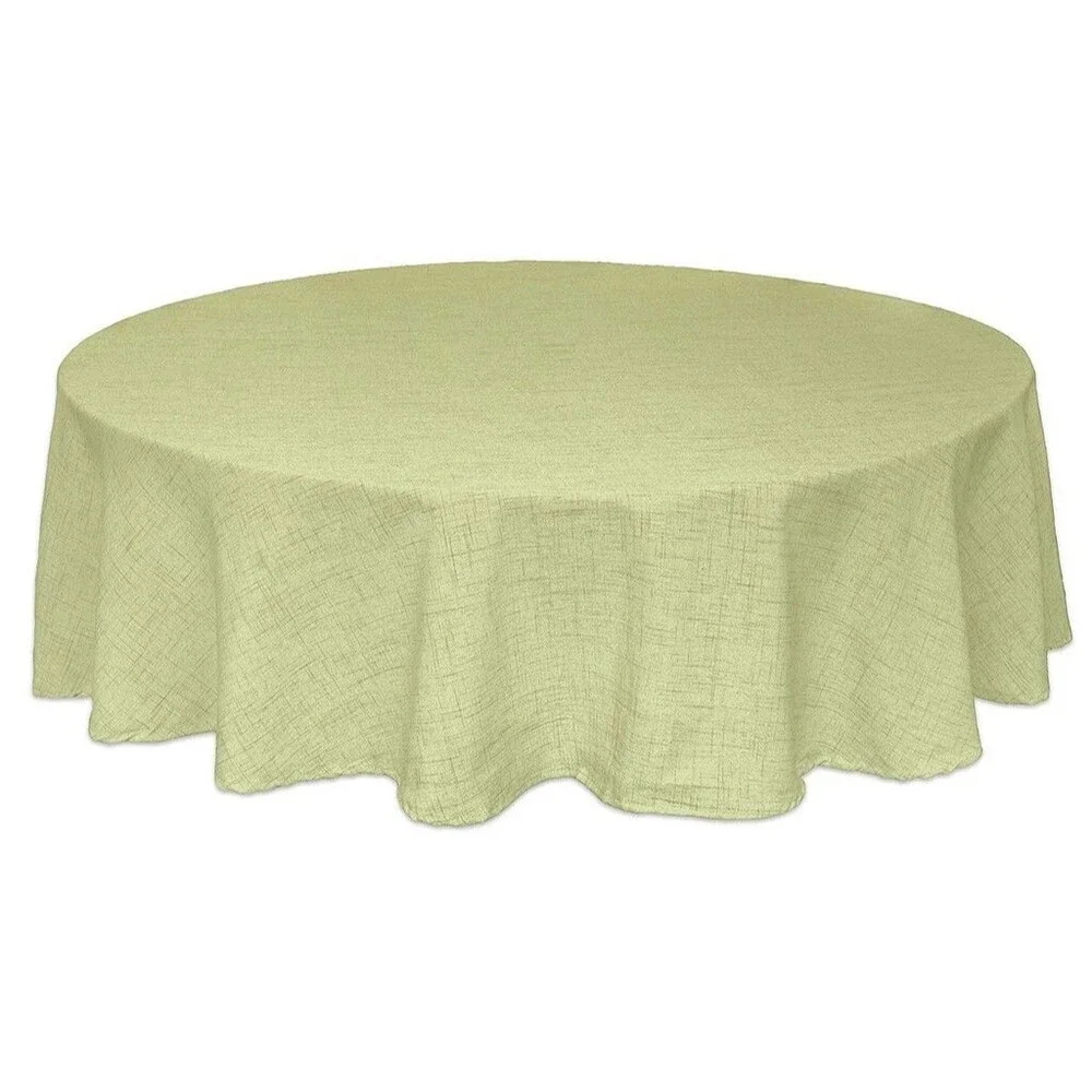 Brussels Bardwil Moss Green Fabric Tablecloth Easy Care Easter Summer 52x70